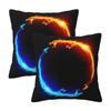 Red Fire Dragon 2 Pcs Square Pillowcase Pillow Cover Cushion Decor Comfort Throw Pillow For Home Bedroom