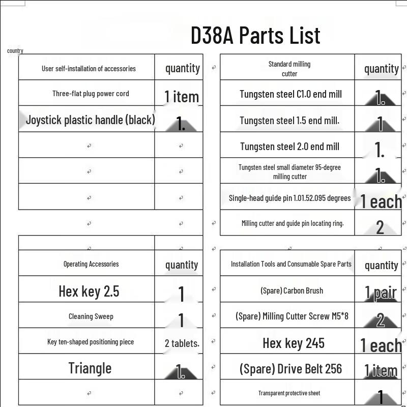 Junlun D38A Vertical Key Cutting Machine CN plug (adapter included)