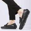 Crocodile Pattern Men Loafers Business Style Moccasins Genuine Leather Slip On Footwear Party Mens Boat Flats Tassel Walk Shoes