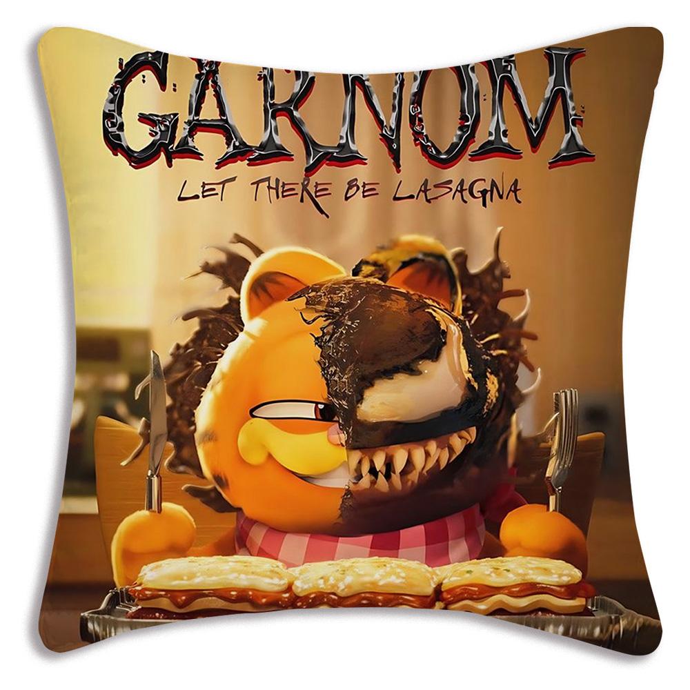 Cute Cartoon Garfields Pillow Covers Cartoon Sofa Decorative Home Double-sided Printing Short Plush Cute Cushion Cover