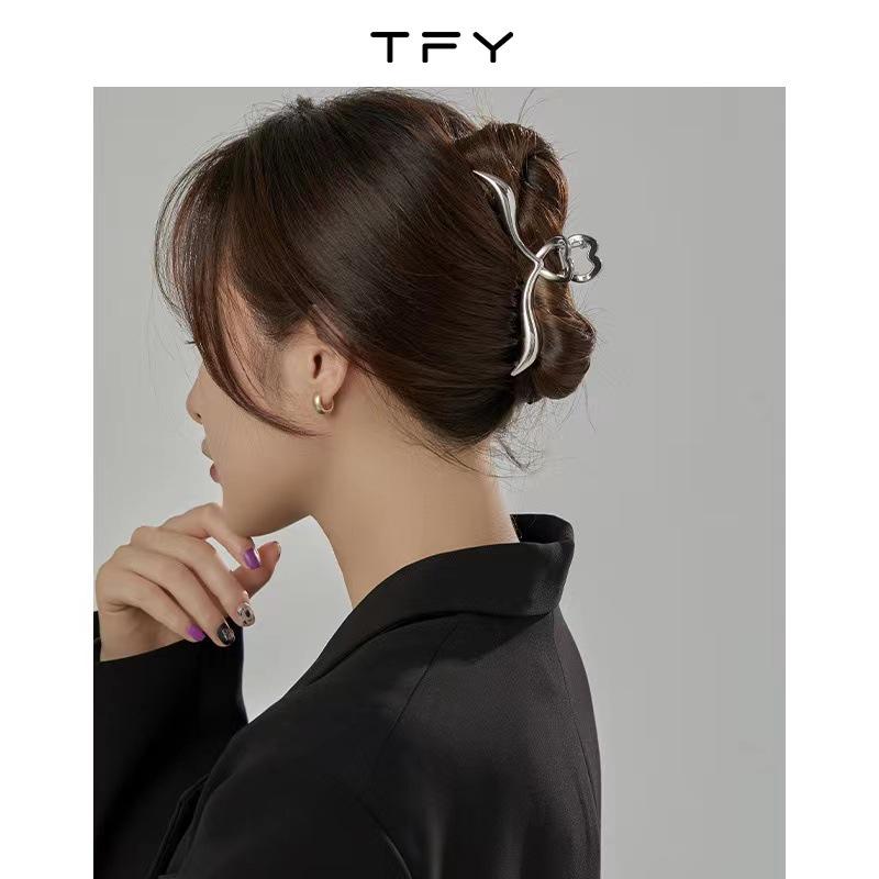 High-End Large Metal Claw Hair Clip for Women - Elegant Updo Accessory