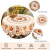 1Pc Fall Tablecloth With Maple Leaf Patterns, Vintage Rectangular Round Table Cover, Autumn Decor Suitable For Thanksgiving Day