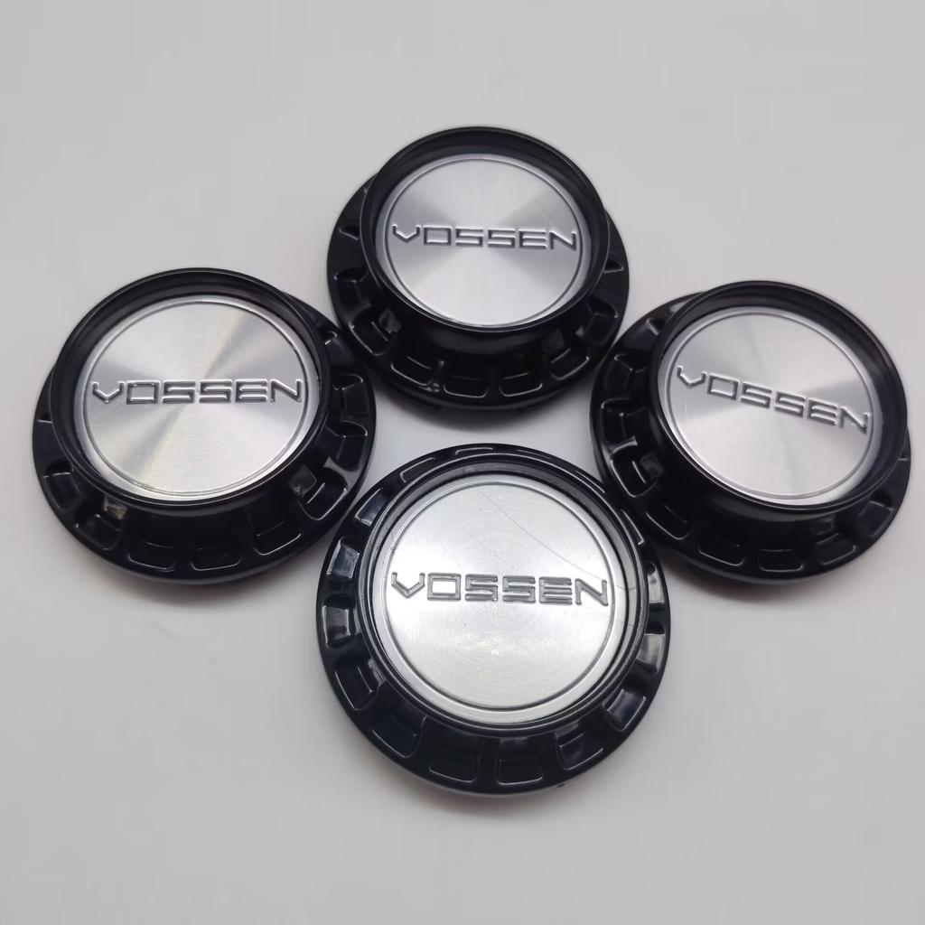 4pcs/set 67MM(OD) 62MM(ID) Car Wheel Center Caps For Vossen Logo Emblem Wheel Hubcaps Auto Rim Hub Cover Badge Car Accessories