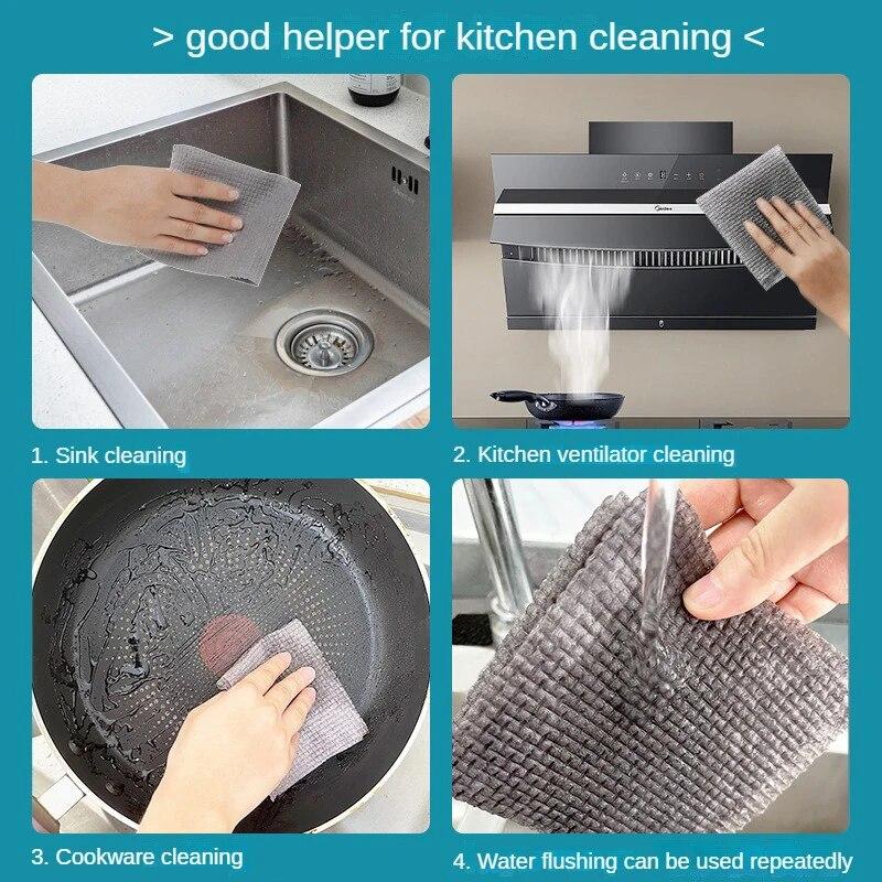Disposable Strong Cleaning Kitchen Cloth, Daily Cleaning Dishcloth, and Cloth