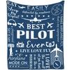 Herren Piloten Geschenk Decke Luftfahrt Kreative Decke Super Weich Bequem Flanell Decke