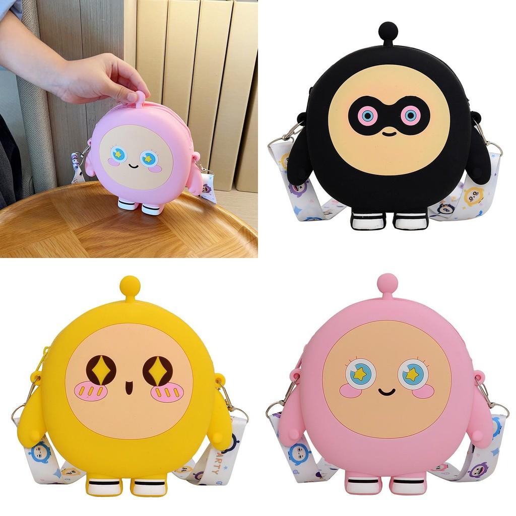 Childrens Silicone Coin Purse Featuring Adorable Eggy Party Pattern For Kids And Preschool