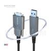 5m USB3.0 AOC Cable Type-A Male To Micro-B With Screw Hybrid Active Optical Cable for Industrial Camera Machine Vision Cable