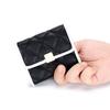 Short wallet women's leather niche ins style rhombus three-fold wallet 2025 new multi-card women's short wallet
