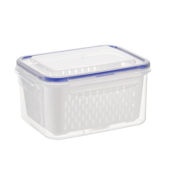 Food Storage Box for Fridge Fruit Storage Container with Removable Colander Leakproof Produce