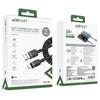 Kabel Acefast C14-04 Usb-A - Usb-C Sprężynowy 480Mb/S 3A 1.2M - Czarny