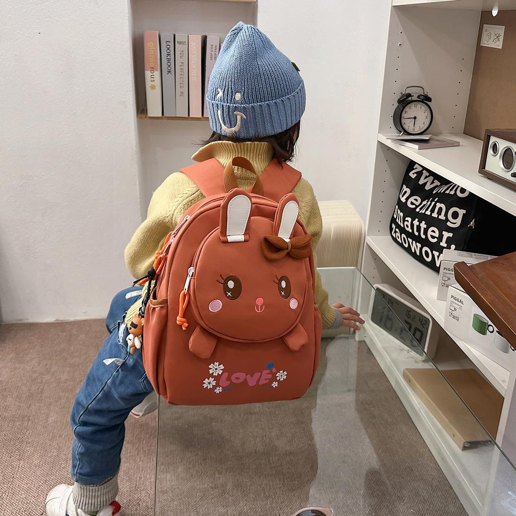 Schoolbag Children's Cute School Rabbit Small Backpack Kindergarten School Bag Girls Boys and Girls Baby Small Class Middle Class Backpack