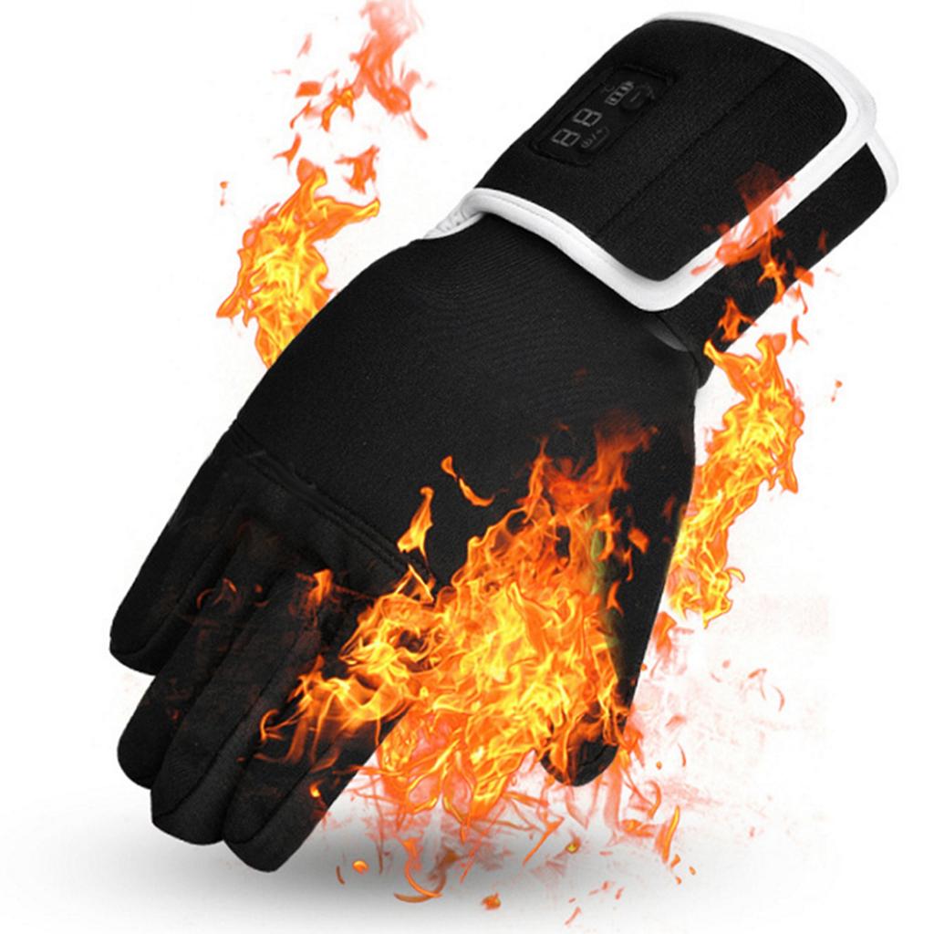 Intelligent Electric Heating Gloves Adjustable Winter Outdoor Sport Warm Keeping GlovesEU Plug 220V