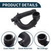 Motoforti Radiator Hose Heater Hose No.LR091800 for Land Rover for Range Rover Velar 18-2025 Rubber Coolant Pipe Black 1 Pc