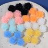 Fresh Jelly Color 3D Rose Patches: Earrings, Hair Clips & DIY Phone Case Accessories