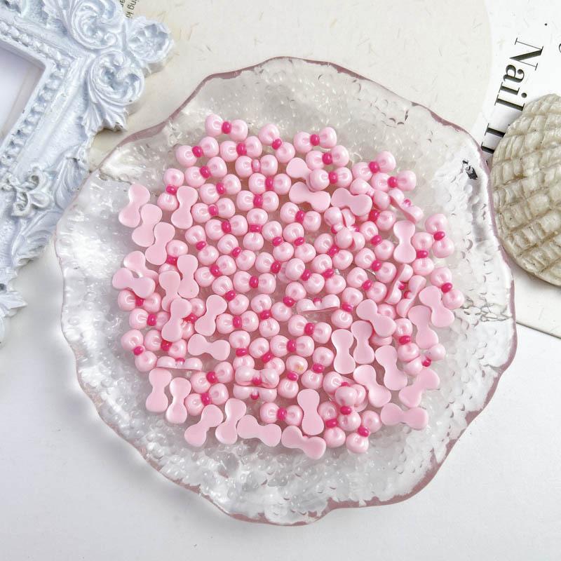 New Resin kt Bowknot 10*5mm Colorful Nail Art Accessories Nail Phone Case Hairpin Decoration DIY