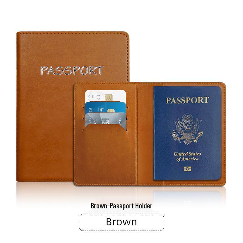 Spot PU Leder Passhülle & Gepäckanhänger Set - Anpassbares Reisegeschenk mit Logo-Option