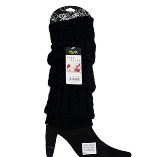Women Winter Warm Crochet Knit High Knee Leg Warmer Leggings Boots Decor Socks