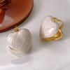 Glaze Vintage Elegant Enamel Stud Earrings Heart Ear Buckle Women Jewelry Korean Style Earrings