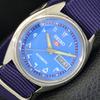 5 AUTOMATIC 6309A JAPAN MENS VINTAGE ARABIC BLUE DIAL WATCH A701605-5 R206c-a701605