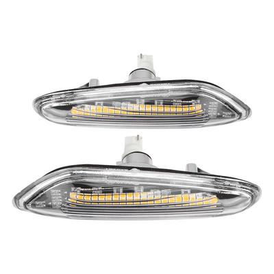 Pár LED dynamických tekoucích světel bočních směrových světel Pasuje na E90 E91 E92 E93 E60 E87 E82 E46Bílá