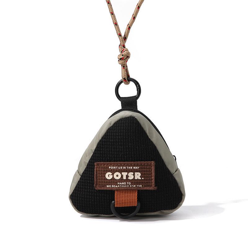 Triangle Neck Pouch - Creative Streetwear Coin Purse and Crossbody Bag for Students