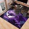 Majestic Purple Dragon Rug for Gaming Room Setup - Fantasy Art Decor, Large Size Carpets for Desk Chairs