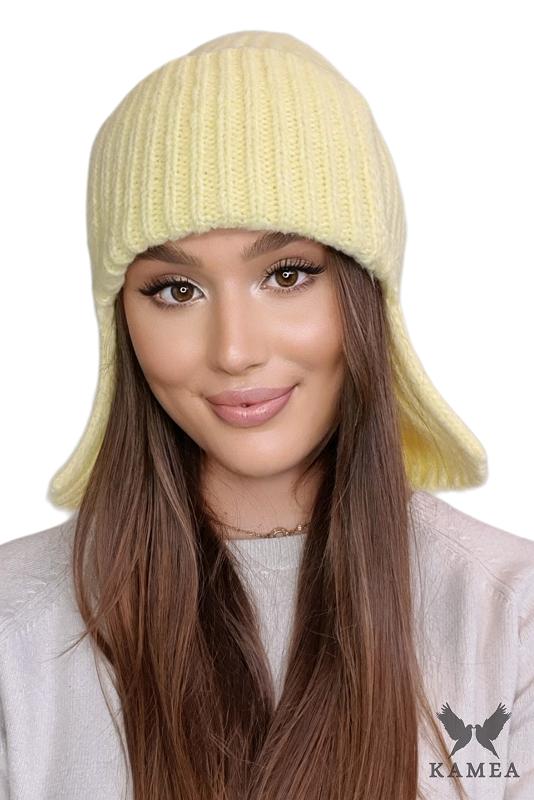 Amethyst Ushanka Winter Hat Color Yellow