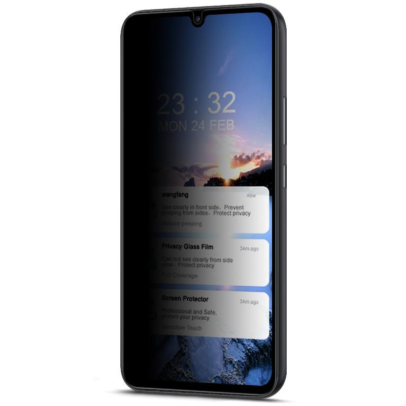 IMAK For Samsung Galaxy A34 5G Anti-spy Tempered Glass Film Full Coverage Phone Screen Protector