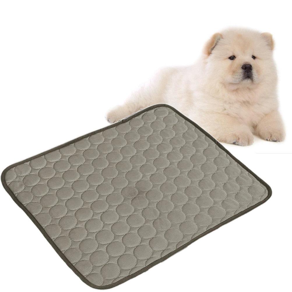Summer Pet Cooling Pad Ice Silk Fabric Breathable Mesh Back for Dogs Cats Indoor Outdoor Use Comfortable Cool Bed Kennel Cushion