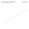 DMiotech x Brass Rods for DIY Welding Lathe Punch Model Automobiles 20-Pack 12-inch 3/32-inch Crafts, Rods, Materials, Shafts, Airplanes, Ships,