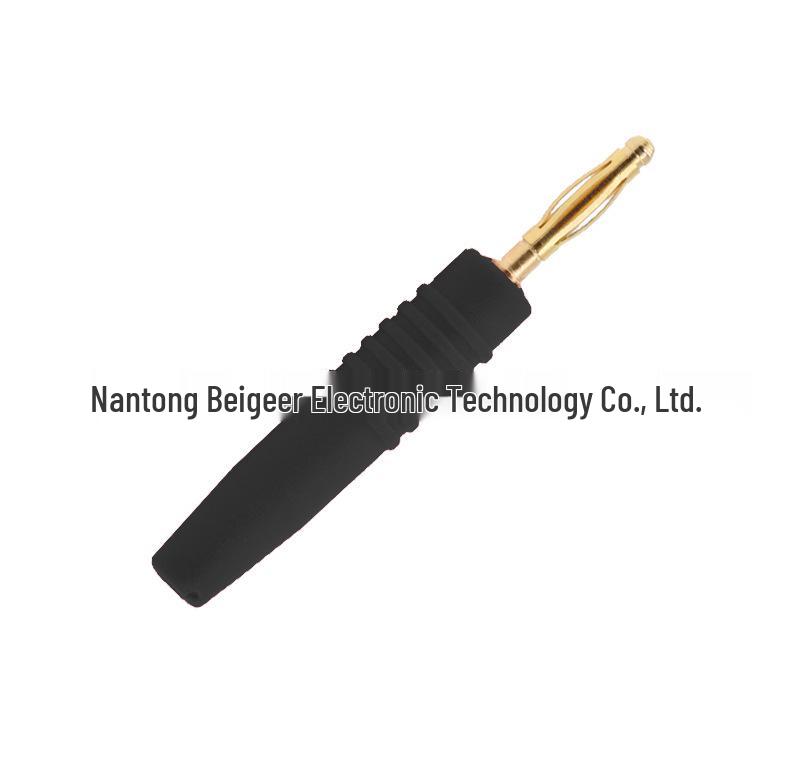 

2.0mm Gold-Plated Copper Banana Plug Lantern Connector Test Pin Male Solder. чёрный
