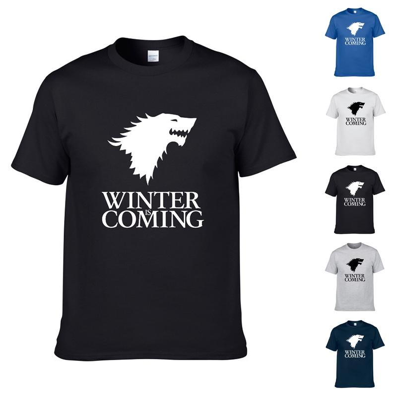 Game Of Thrones Ice Wolf Men Unisex Short Sleeve Casual T Shirt For All Seasons