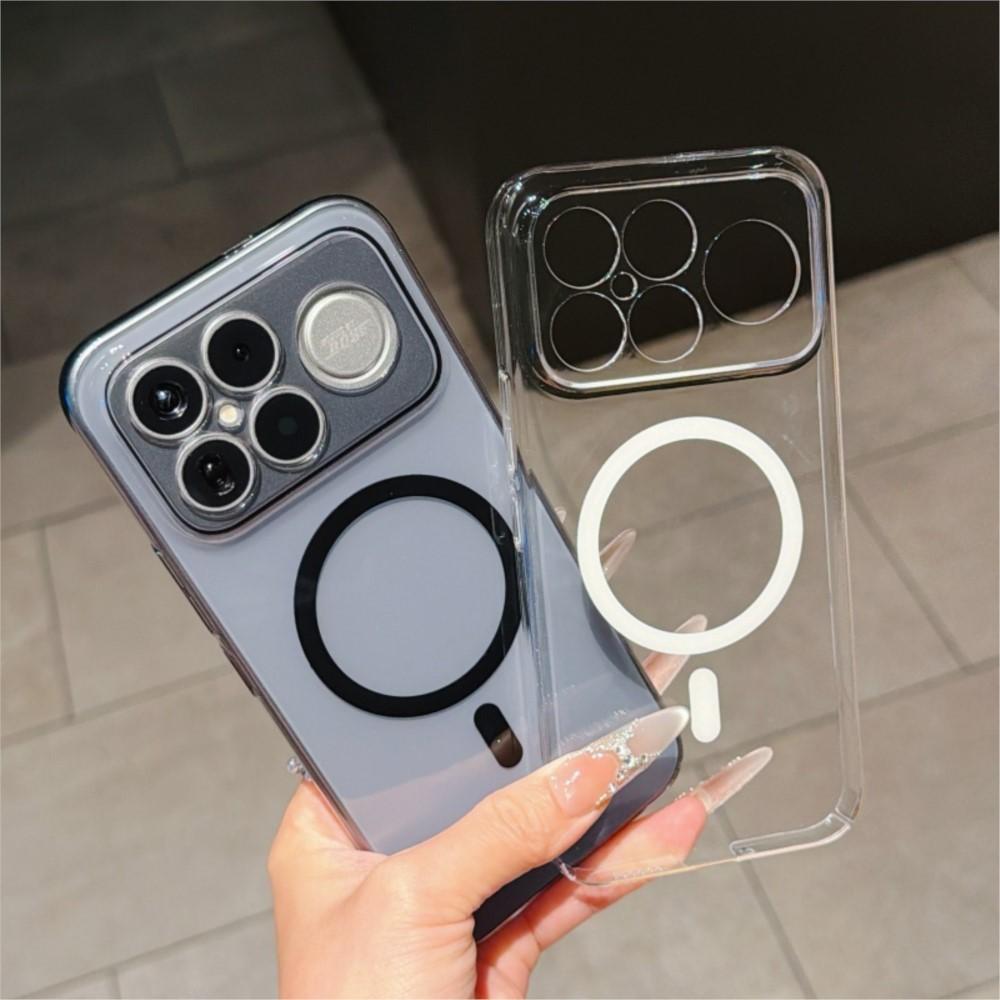 Ultra Thin HD Transparent Magetic For Magsafe Case For Redmi K90 Max Turbo 5 4 Pro Max Hard Cooling PC Wireless Charging Cover