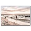 Nordic Wooden Bridge Hay Flower Sea Landscape Canvas Print Beach Poster Wall Art Painting Wall Pictures for Living Room Decor