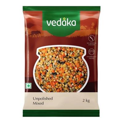Vedaka Premium Dal Mixto Sin Pulir | Naturalmente Rico en Proteínas | Naturalmente Sin Colesterol | 2 kg