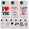 Phone Case For Samsung A13 A33 A35 A55 A73 A53 A23 A51 A71 A21S A12 A31 A41 A05s A03S A15 A25 A32 5G Cover I Love You Pink Heart