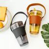 450ml Portable Water Cup With Lid and Straw Transparent Tea Cup Juice Glass Beer Milk Coffee Mug Drinkware for Home Office