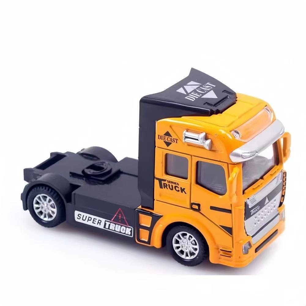 Alloy Semi-Trailer Transport Truck Toy - Durable Model for Boys