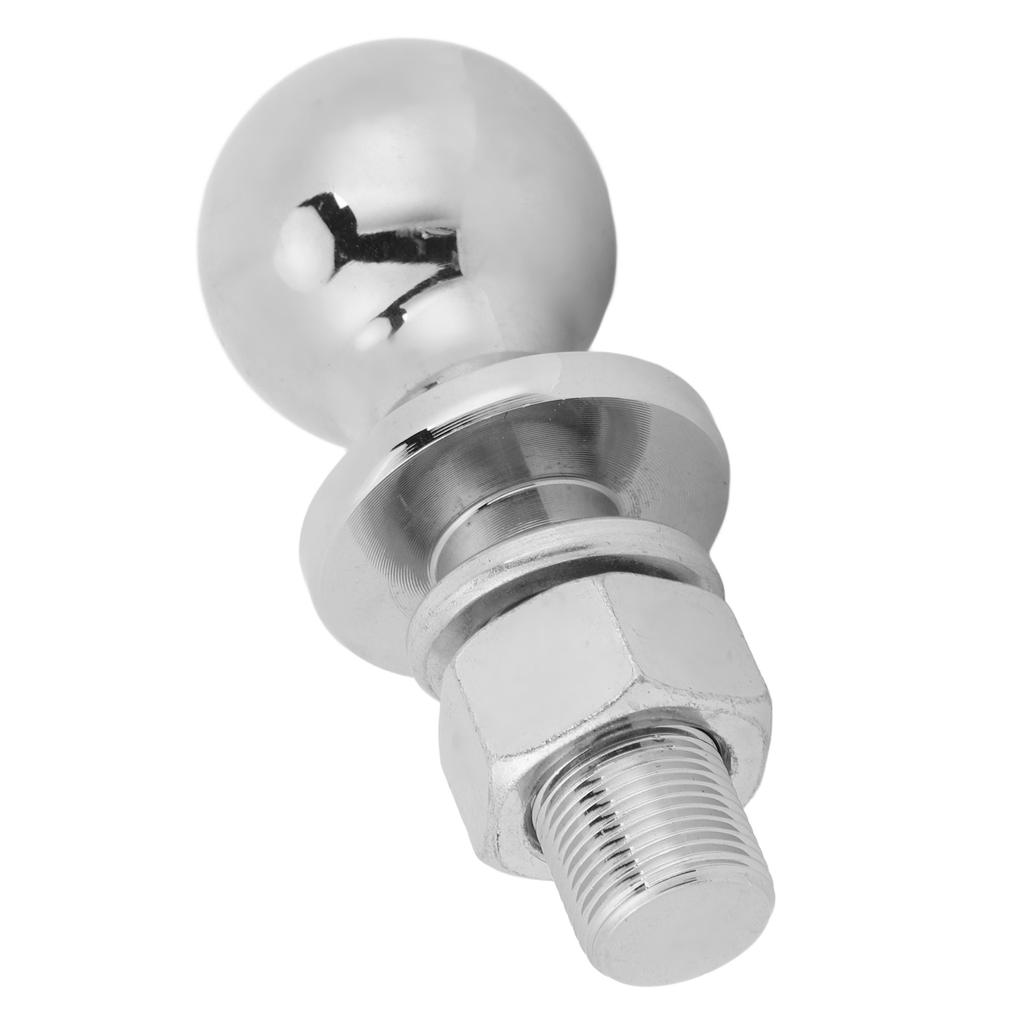 Chrome Trailer Hitch Ball 2 Inches Diameter 7500LBS Rated Towing Capacity with 2 1 8 X 1 Inches Shank for Boat Trailer