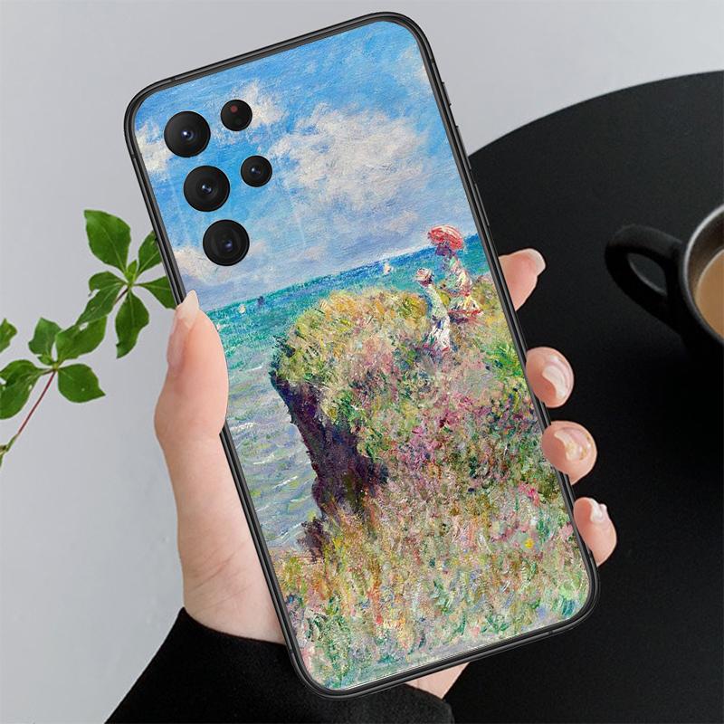 Claude Monet Garden Lotus Phone Case For Samsung Galaxy A52S A04S A21S A33 A23 A13 A14 A32 A52 A53 A54 A51 A71 M51