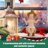 Baby Jesus Figure Mini Manger Resin Baby Jesus Manger Sculpture Christian Holiday Ornament Statue Figurines Miniatures