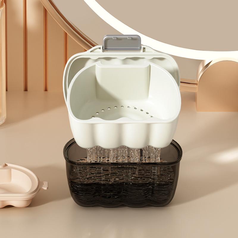 Retainer Portable Storage Box Invisible Braces Box Table Cleaning Silicone Correction Plastic Dentures Large Storage Box