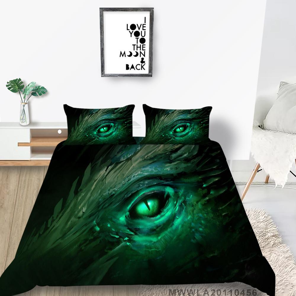 2023 New Style Wolf Print Bed Quilt Cover Comforter Duvet Covers Breathable Kids Friend Gift Cool Creative Home Decor Washable Bedclothes