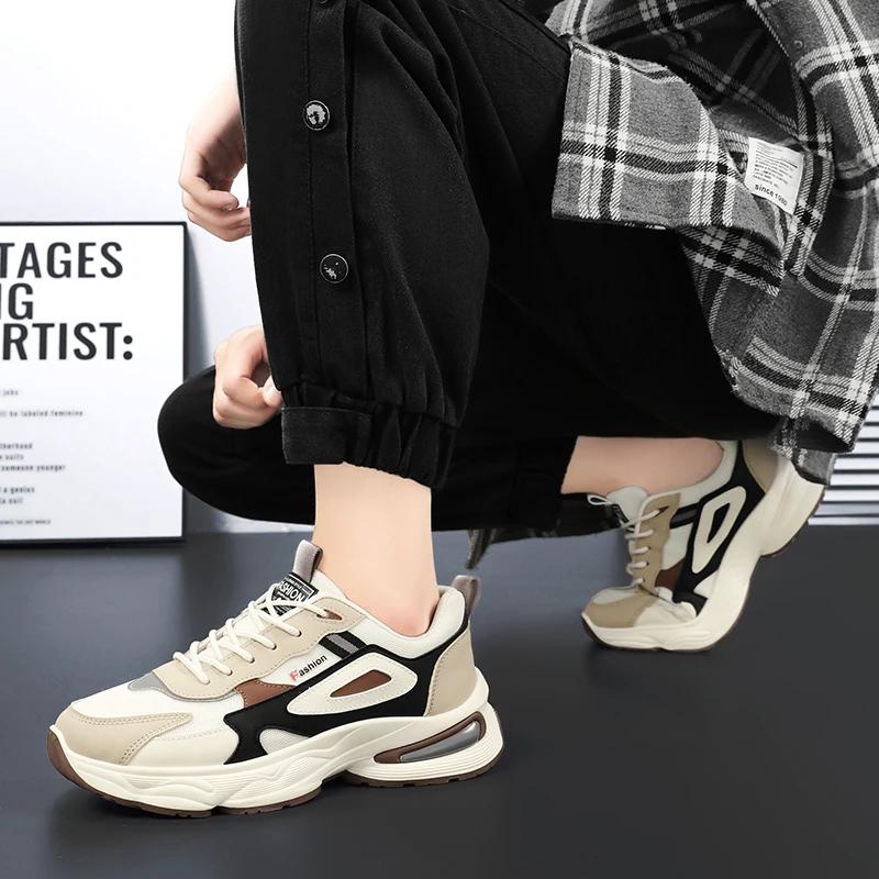 2025 Trendy Sneakers For Men Shoes Summer Outdoor Wear-Resistant Casual Sports Skateboard Shoes Fashion Breathable Shoes