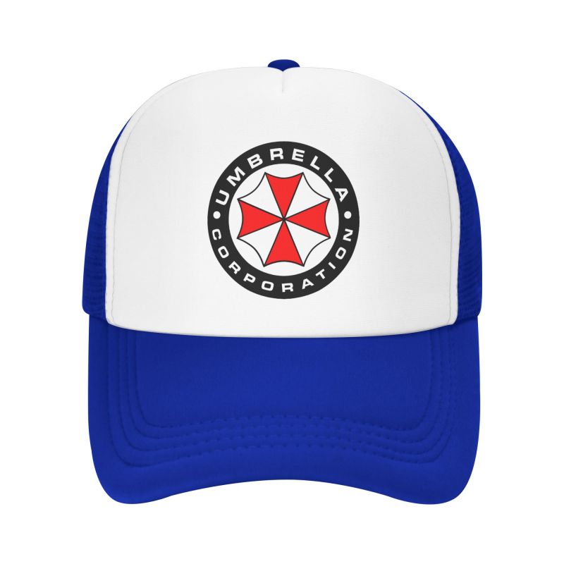 Umbrella Corporation Print Mesh Baseballkappen Unisex Hip Hop Verstellbare Snapback-Hüte Damen Herren Sommer Atmungsaktive Sonnenblenden Hüte