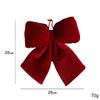 1pc Red Wreath Bows Small Xmas Decorative Ties Bow Ornaments For Home Party Christmas Bows Hanging Decorations