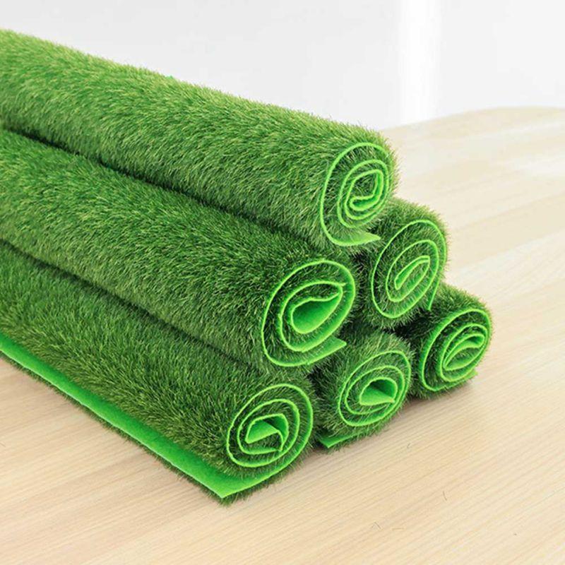 15/30cm Sztuczna Trawa Łąkowa Trawnikowa Trawa Darń Trawa DIY Zielona Sztuczna Roślina do Dekoracji Ogrodu Symulowana Flokowana Dekoracja Krajobrazu