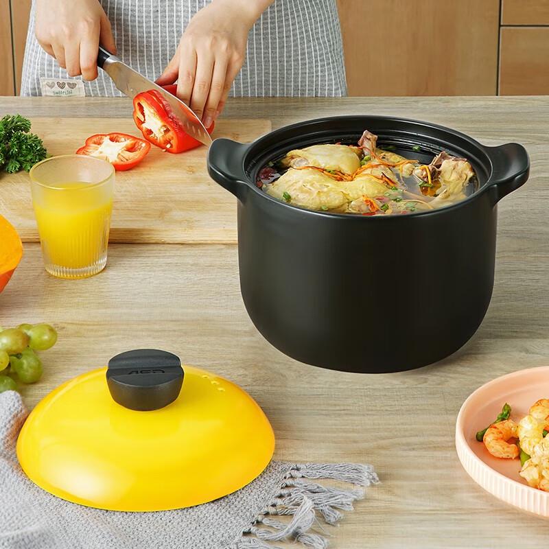 ASD 4.5L Natural Ceramic Casserole Pot
