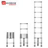 KADAX Escada telescópica de alumínio 2,6m 9 degraus