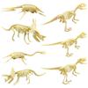 7 Pieces Plastic Dinosaur Skeleton Toys Figures Carfts Collection Educational Gift